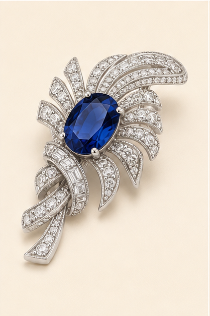 Royal Safir Broş